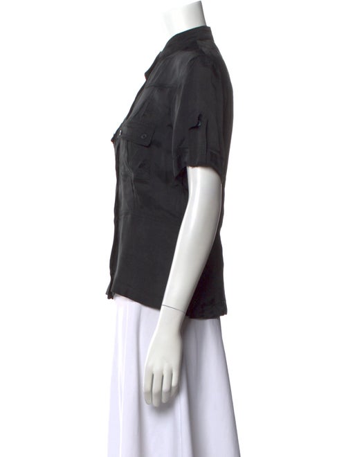 Balenciaga 2002 Short Sleeve Button-Up Top