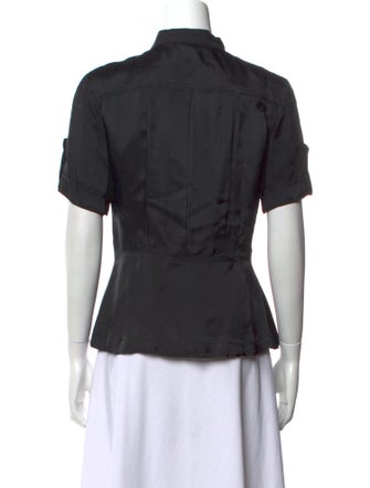 Balenciaga 2002 Short Sleeve Button-Up Top