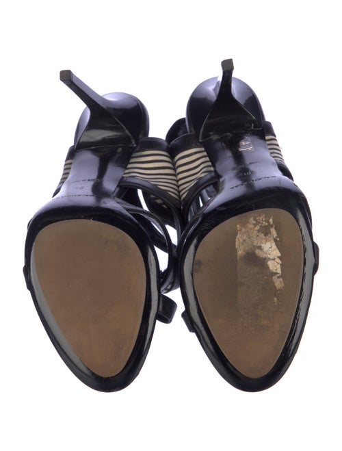 Balenciaga Leather Printed Gladiator Sandals