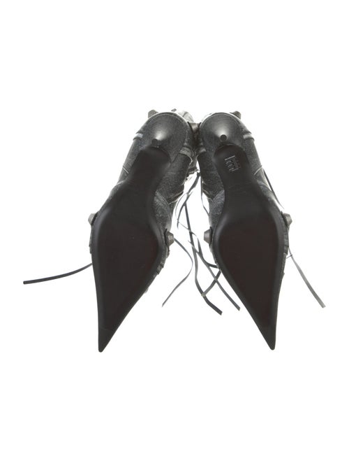 Balenciaga Leather Studded Accents Boots