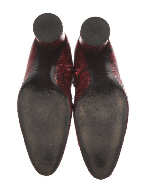 Balenciaga Snakeskin Printed Boots