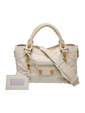 Balenciaga Leather Motocross Giant 21 City Bag Small