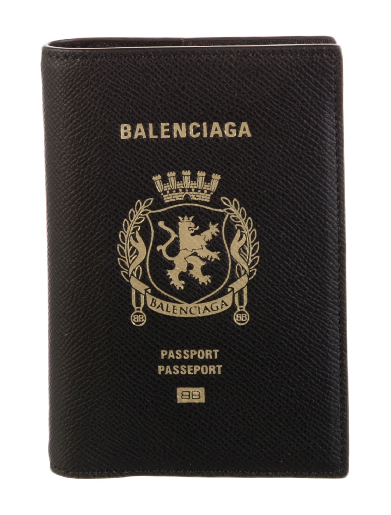 Balenciaga Logo Passport Cover