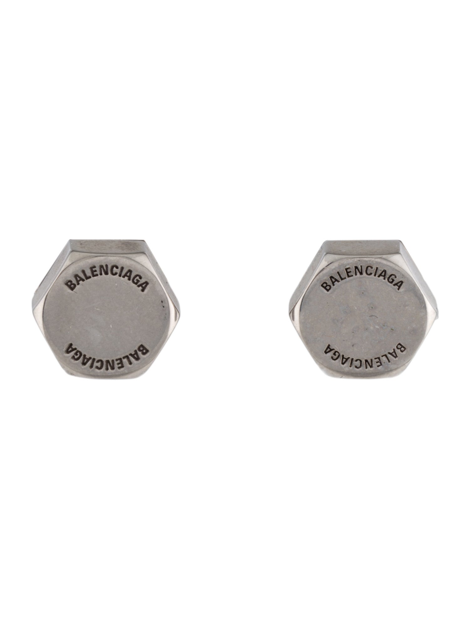 Balenciaga Garage Double Screw Stud Earrings