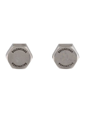 Balenciaga Garage Double Screw Stud Earrings