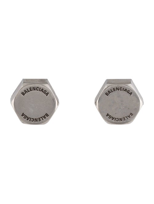 Balenciaga Garage Double Screw Stud Earrings