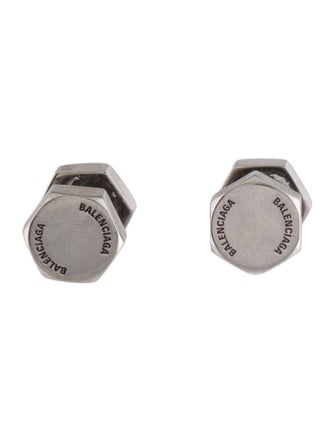 Balenciaga Garage Double Screw Stud Earrings