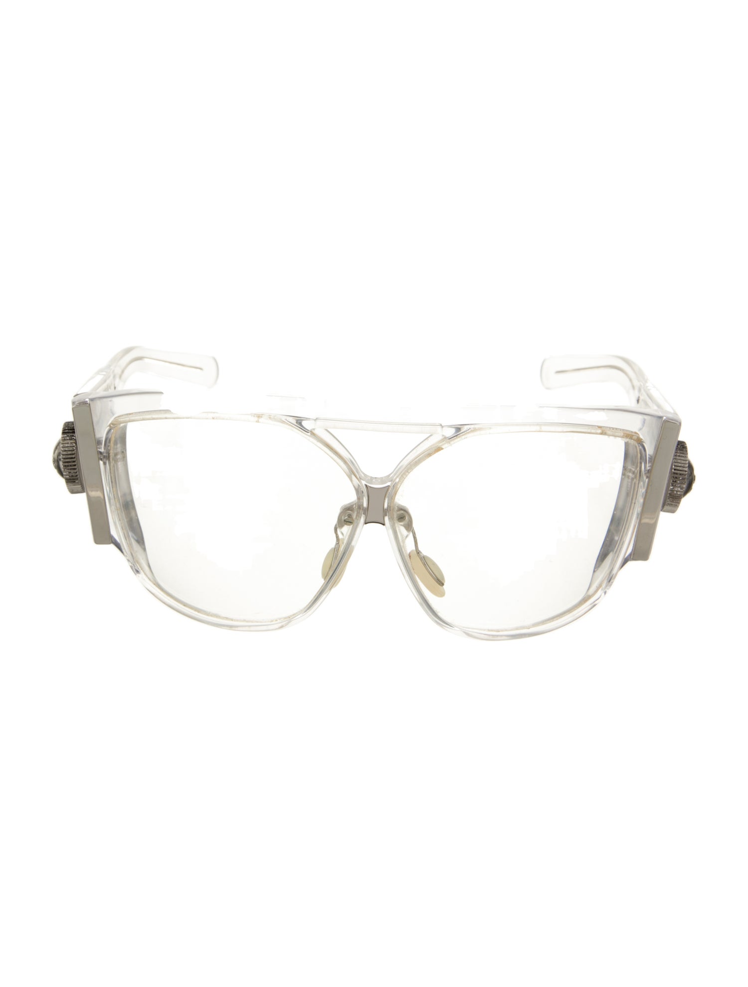 Balenciaga Oversize Clear Sunglasses