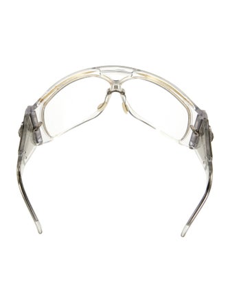 Balenciaga Oversize Clear Sunglasses