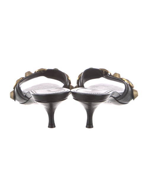 Balenciaga Leather Printed Slides