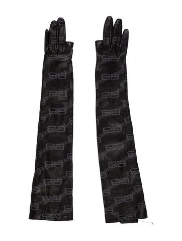 Balenciaga Winter Accessories Leather Gloves