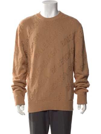 Balenciaga 2020 Jacquard Logo Pullover