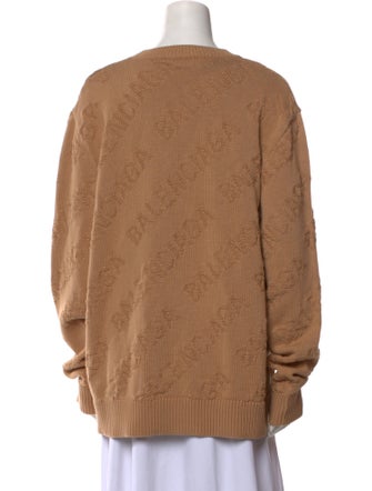 Balenciaga 2020 Jacquard Logo Pullover