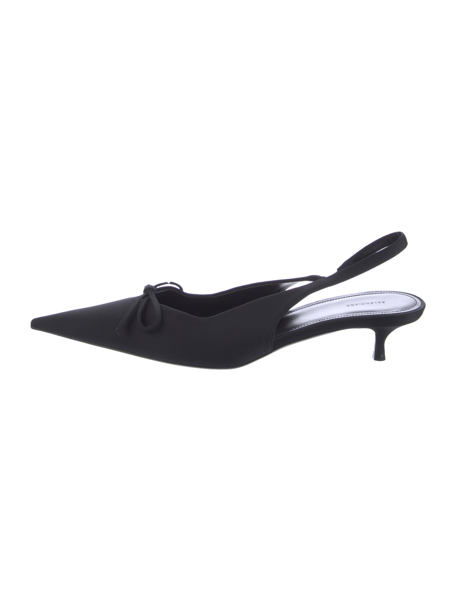 Balenciaga Satin Slingback Pumps