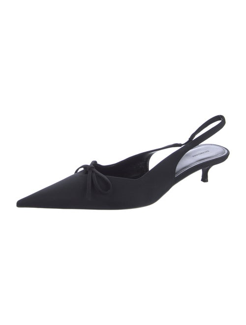 Balenciaga Satin Slingback Pumps