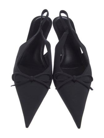 Balenciaga Satin Slingback Pumps
