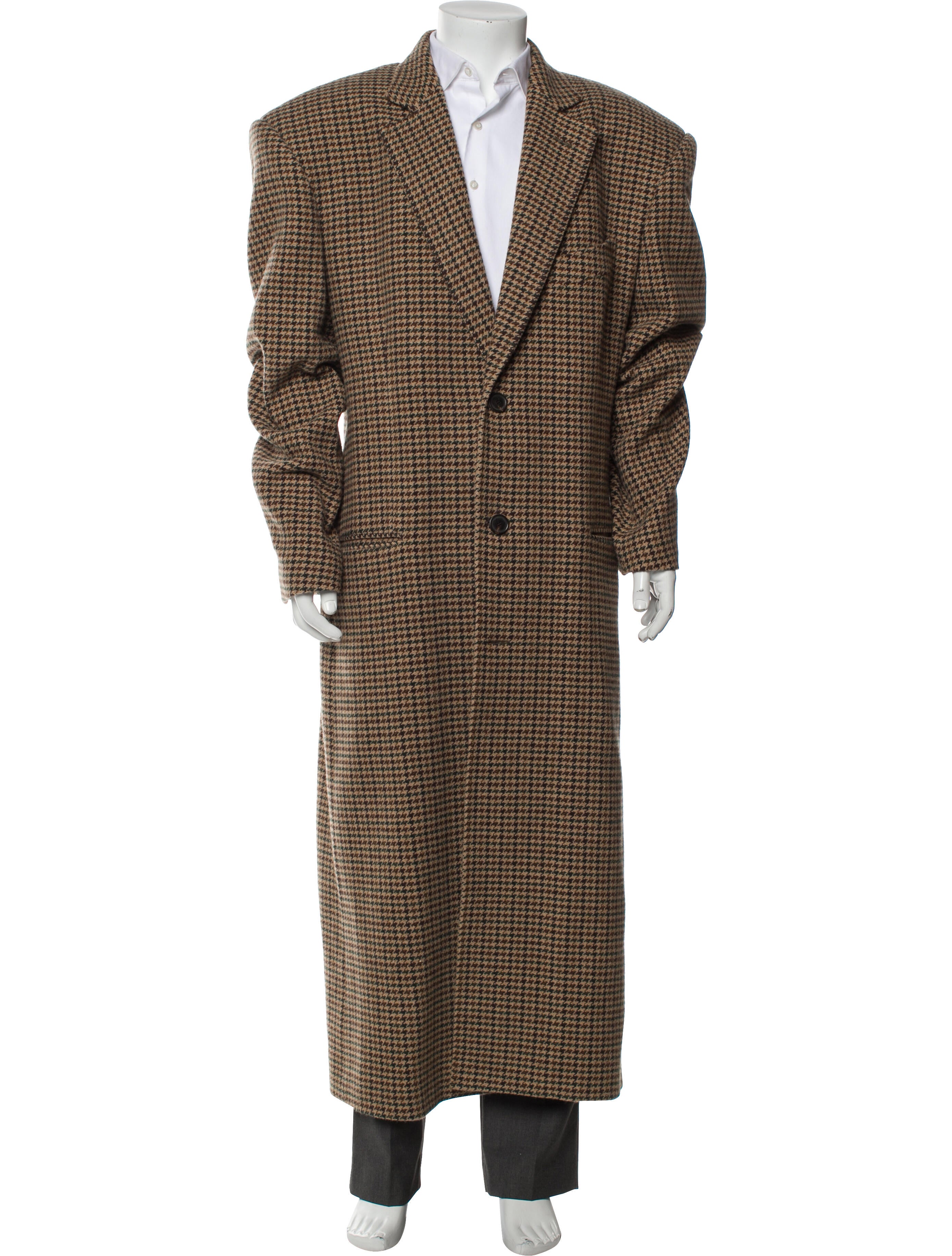 Balenciaga 2023 'Houndstooth' Overcoat