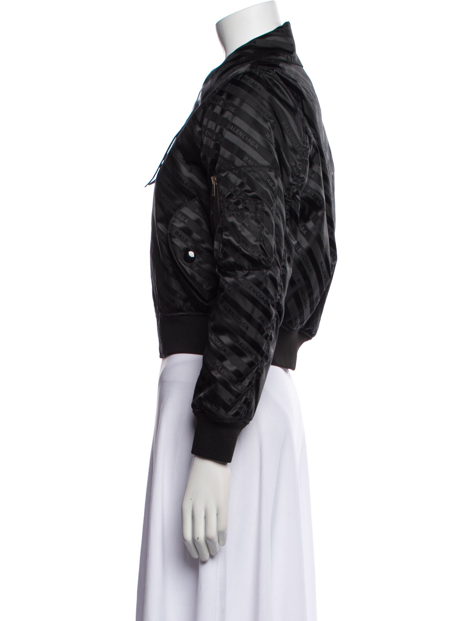 Balenciaga 2017 Patterned Bomber Jacket