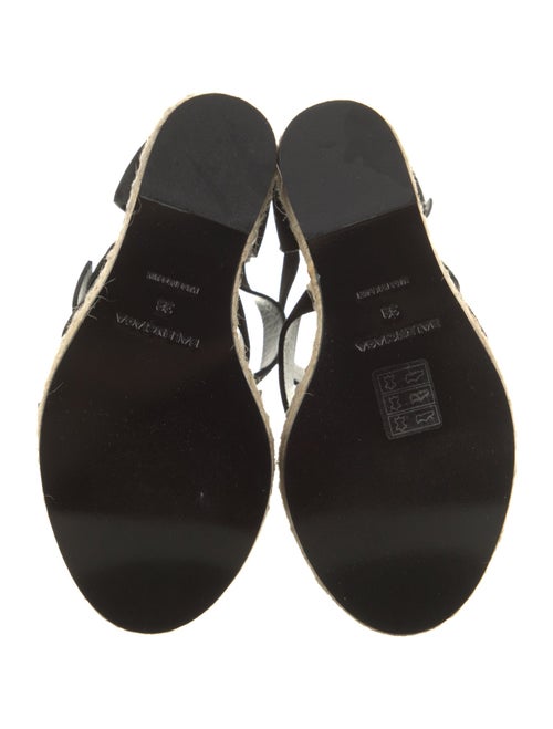 Balenciaga Suede Colorblock Pattern Espadrilles