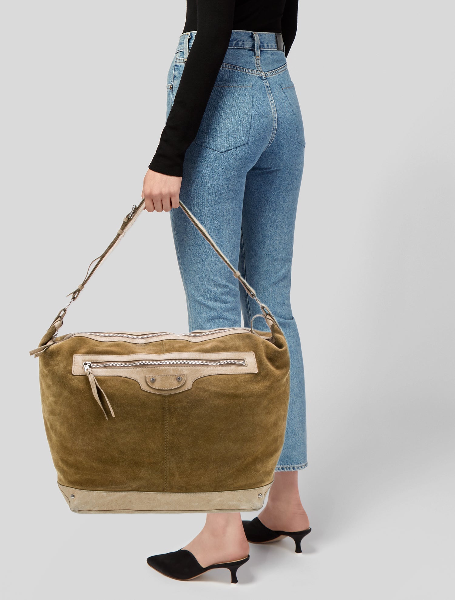 Balenciaga Suede Hobo