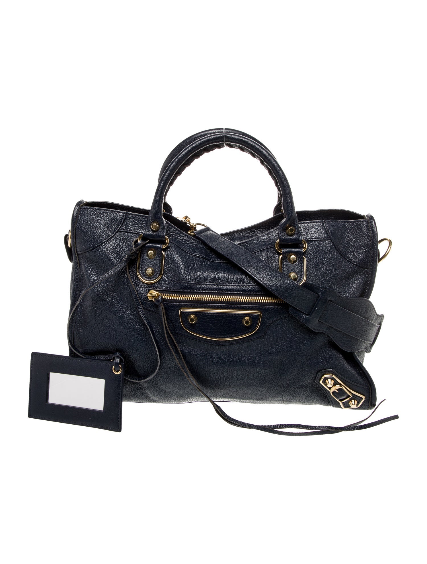 Balenciaga Leather Motocross City Metallic Edge