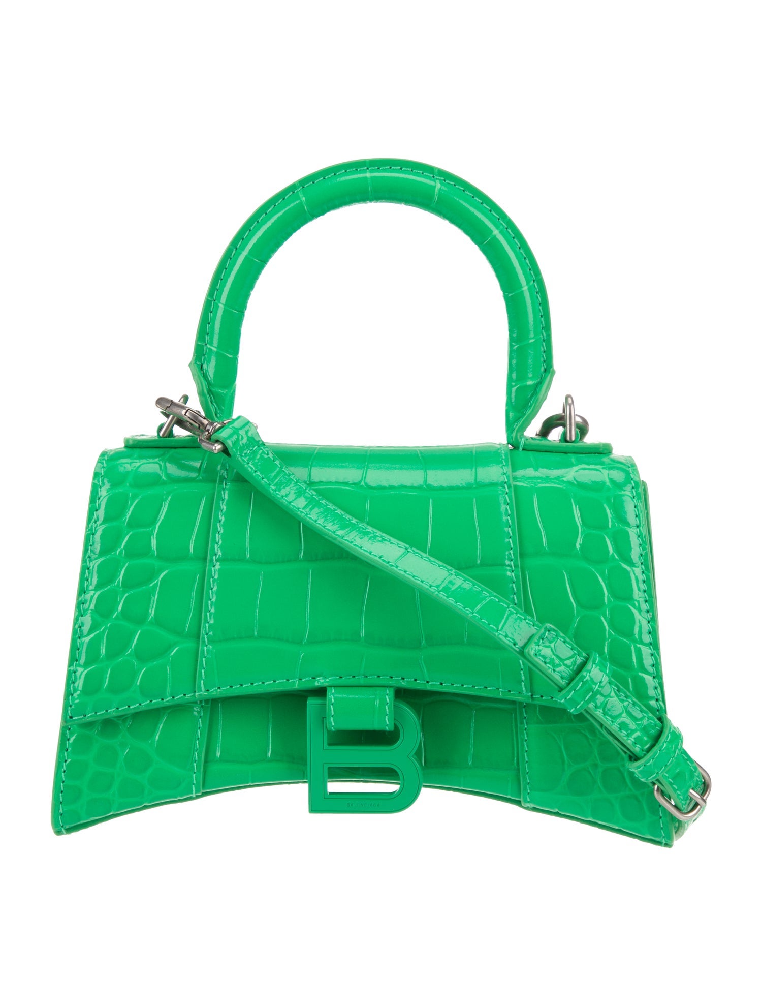 Balenciaga Embossed Leather Shoulder Bag