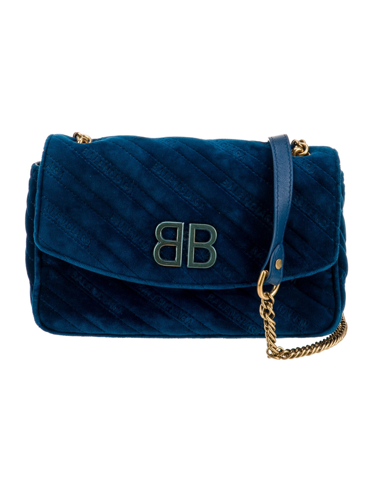 Balenciaga Velvet Shoulder Bag