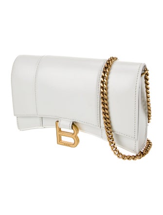 Balenciaga Leather Hourglass Wallet On Chain 2022
