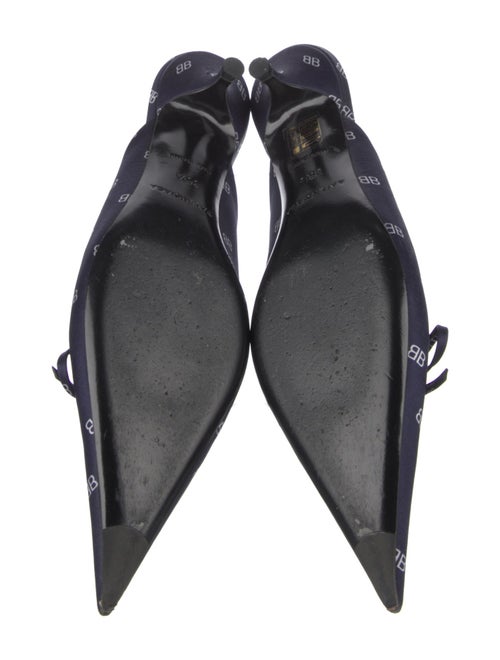 Balenciaga Satin Printed Mules