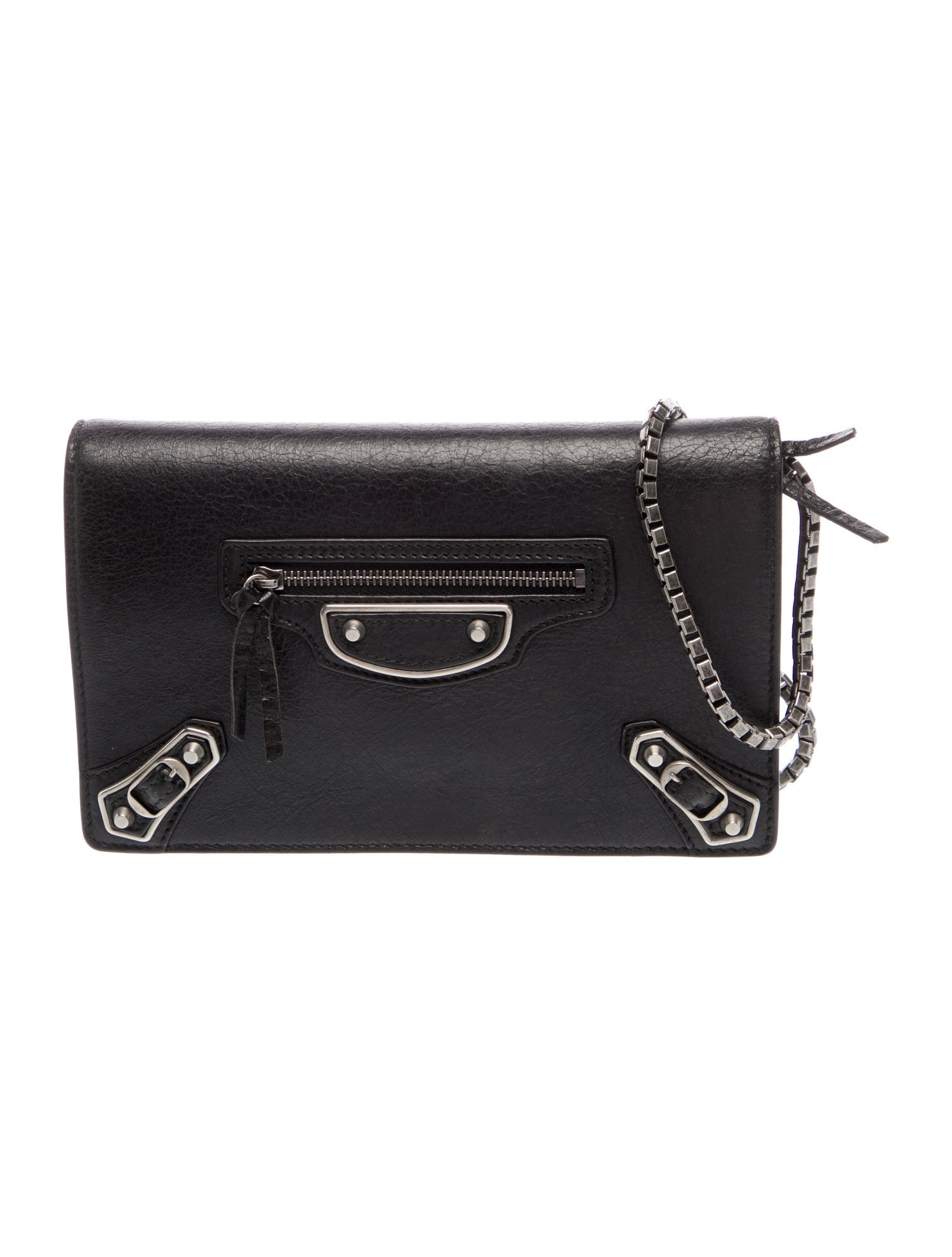 Balenciaga Leather Motocross City Metallic Edge