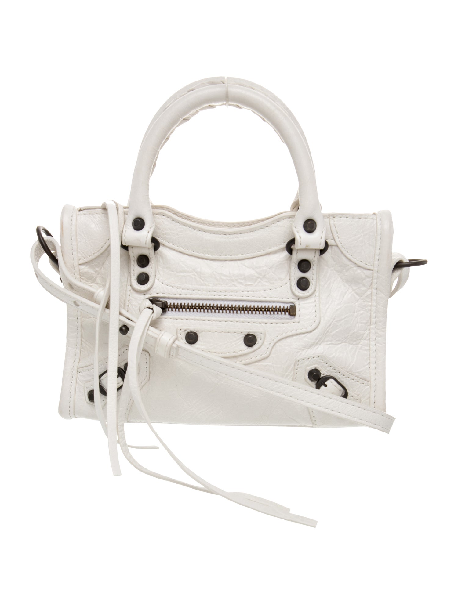 Balenciaga Leather Motocross Classic City Nano