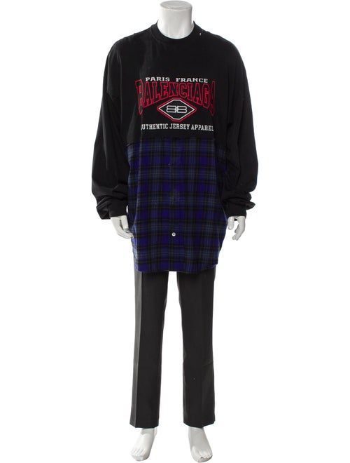 Balenciaga Graphic Print Crew Neck T-Shirt