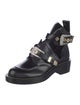 Balenciaga Leather Cutout Accent Boots