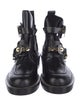 Balenciaga Leather Cutout Accent Boots