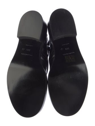 Balenciaga Leather Cutout Accent Boots