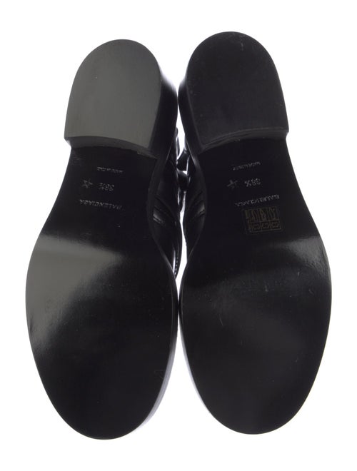 Balenciaga Leather Cutout Accent Boots