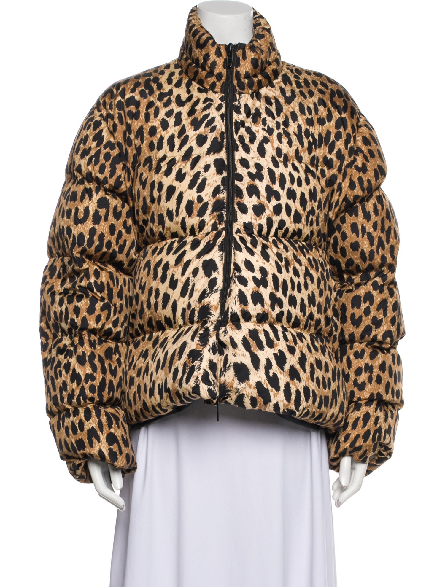 Balenciaga 2019 Nylon Faux Fur Jacket