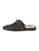 Balenciaga Leather Studded Accents Mules