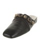 Balenciaga Leather Studded Accents Mules
