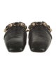 Balenciaga Leather Studded Accents Mules