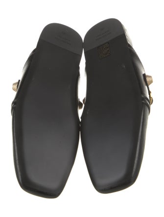 Balenciaga Leather Studded Accents Mules