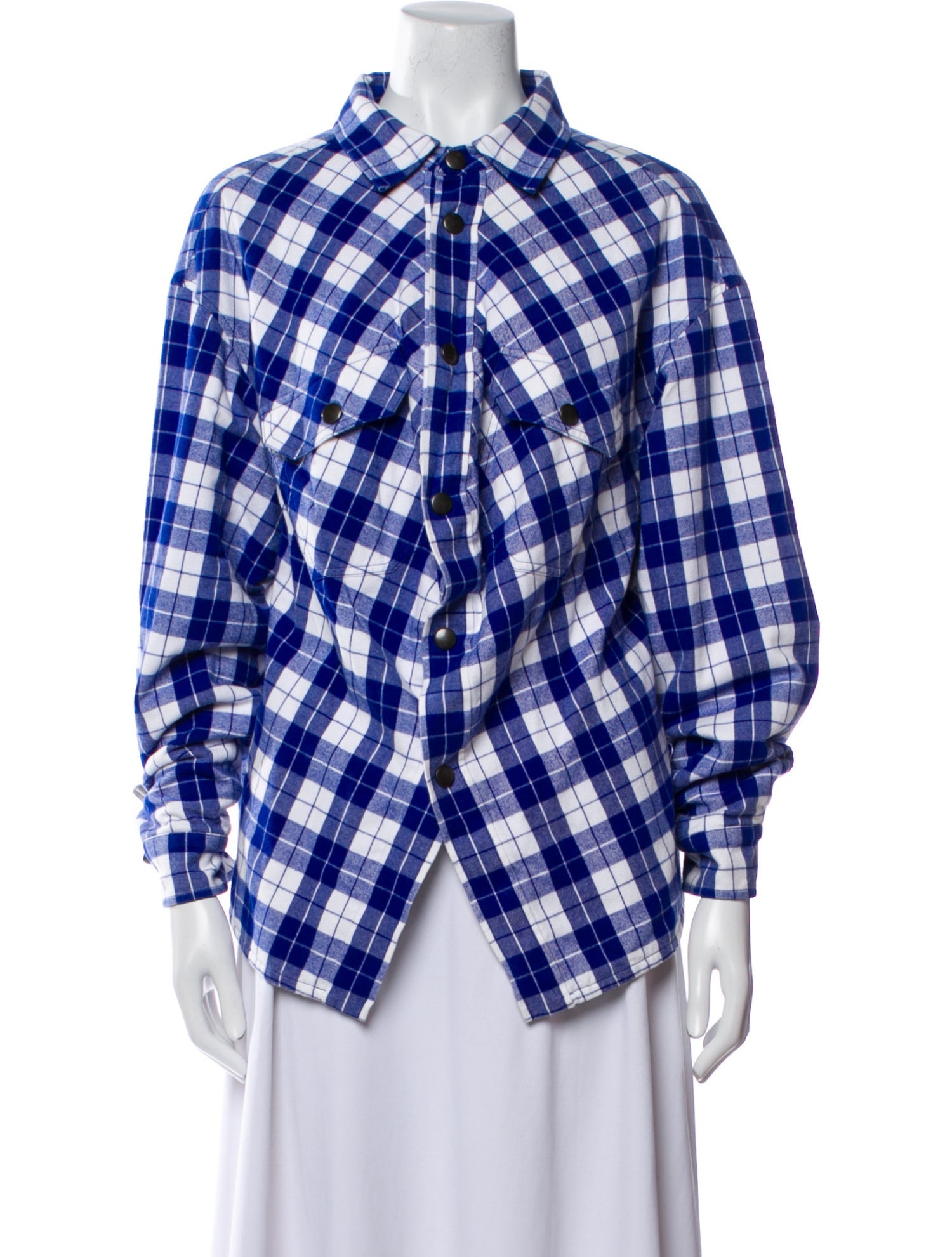 Balenciaga 2019 Plaid Print Jacket