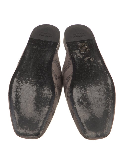 Balenciaga Monogram Pattern Canvas Mules