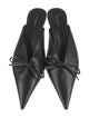 Balenciaga Leather Bow Accents Mules