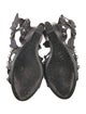 Balenciaga Leather Studded Accents Gladiator Sandals