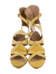 Balenciaga Suede Leather Trim Embellishment Gladiator Sandals