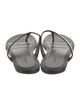 Balenciaga Leather Printed Flip Flops