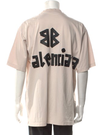 Balenciaga Graphic Print Crew Neck T-Shirt