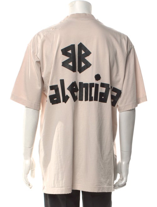 Balenciaga Graphic Print Crew Neck T-Shirt