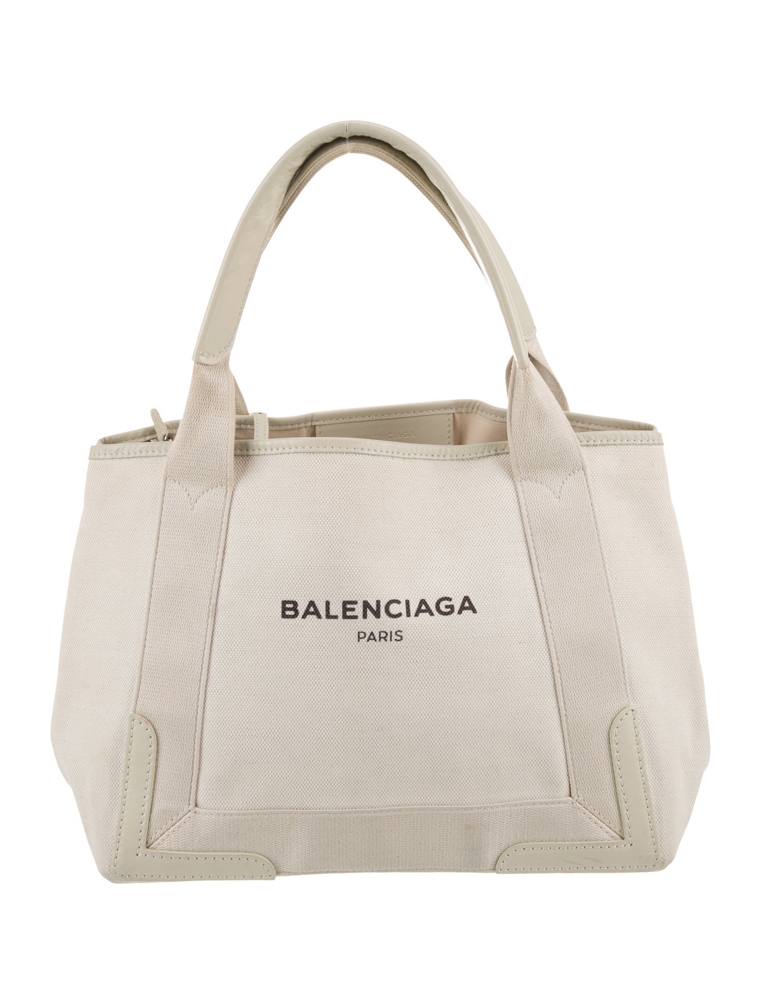 Balenciaga Canvas Navy Cabas Small